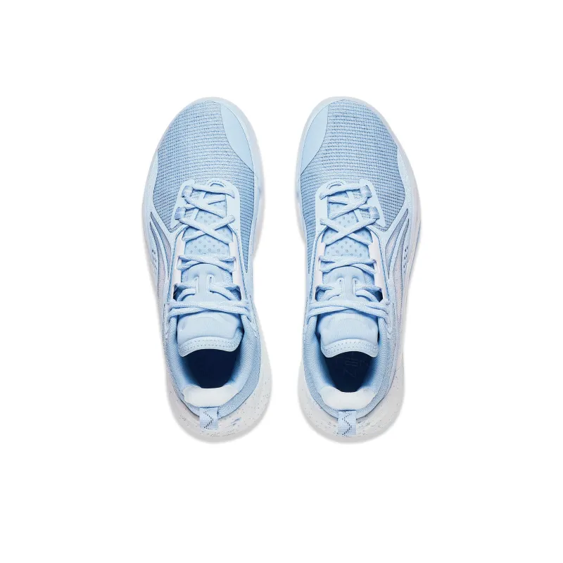 LiNing Speed 10 Cushioning, Slip Resistant, Abrasion Resistant, Breathable Low Top Basketball Shoes Men's Glacier Blue-3