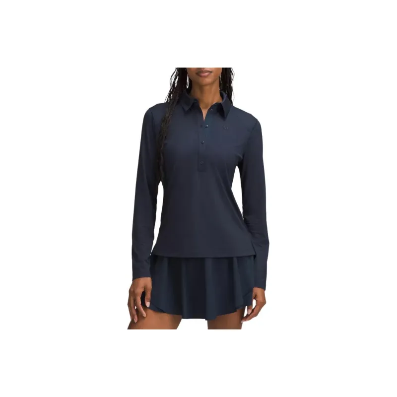Lululemon Quick DryLong Sleeve Polo Shirt Women's-0