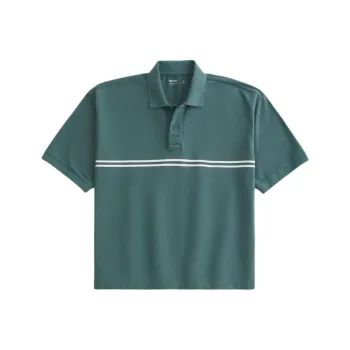Hollister Polo Shirt Women's Washable Deep Cyan