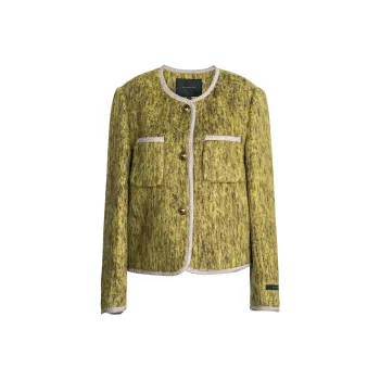 ROEYSHOUSE Jackets Coats Women's Green Coffee