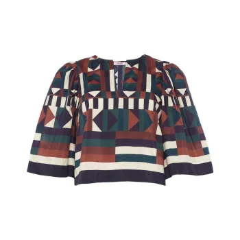 Eres Lunaire Geometric print Blouse