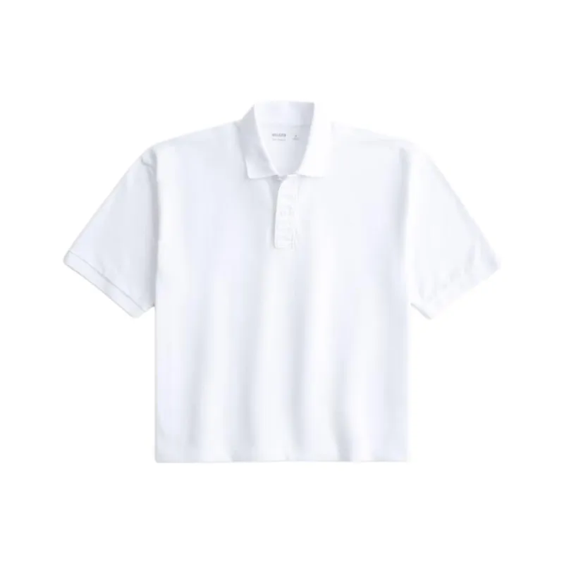Hollister Polo Shirt Women's White-0