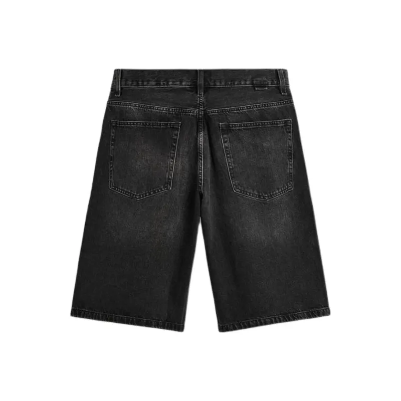 ZARA Denim Shorts Men Black-1