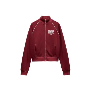 ZARA Sweatshirt Women's Burgundy