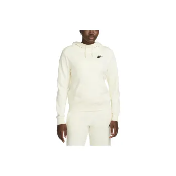 Nike Sportswear Club Fleece Funnel Neck Hoodie Sweatshirt Women's Coconut Milk
