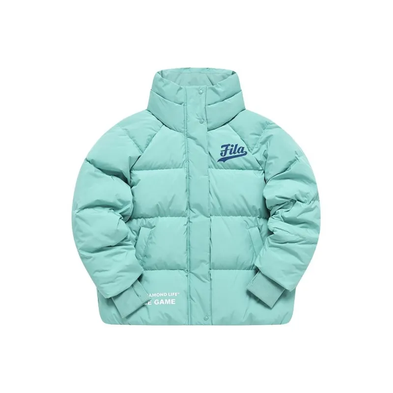 FILA FUSION BASEBALL Series Down Jackets Women's Wasabi Green-0