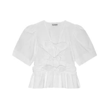 GANNI Peplum Blouse