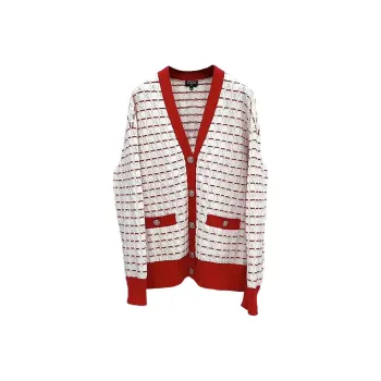 CHANEL 23 Fall And Winter 23C Knitwear Women's Spring Outfit Red White