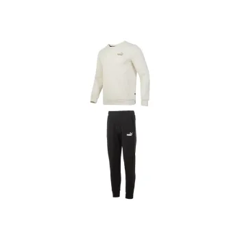 PUMA Casual Sportswear Men Clothing Sets White Top+Black Pants