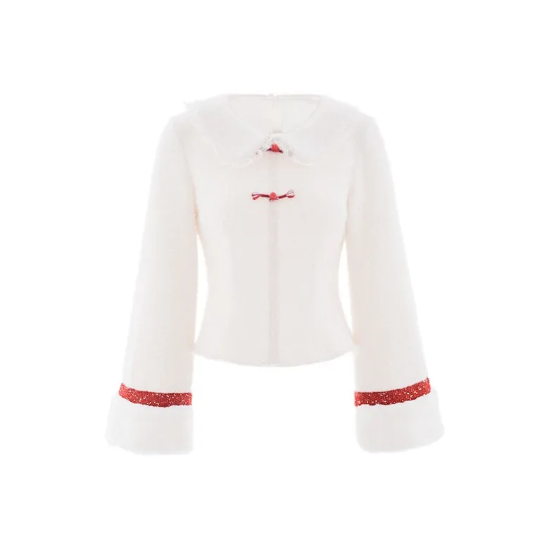 Blovelan Shirt Women's Apricot White-0