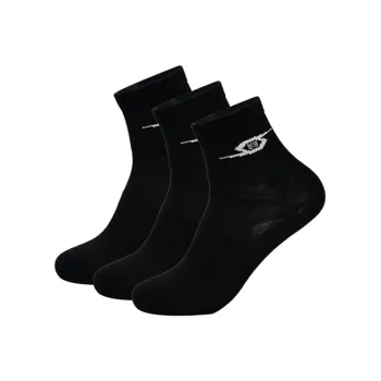 TANSHEZHE Mid Calf Socks Unisex 3 Pack Black White Gray