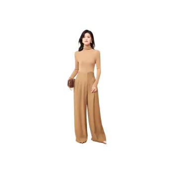 JINJU Knitwear Women's Light Macaron Camel