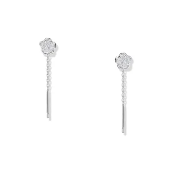 KUMET Sterling Silver Drop Earrings Women's