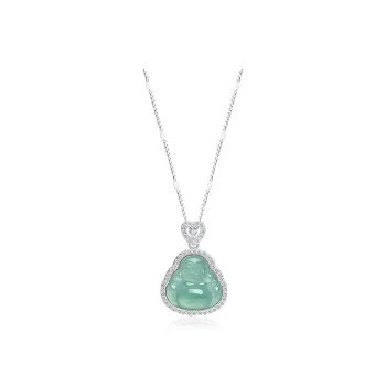 Yuanyanghuangjin Ice Glutinous Necklaces Women's
