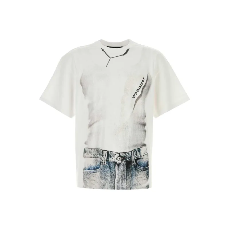 Y/Project Trompe L'Oeil T Shirt 'White'-0