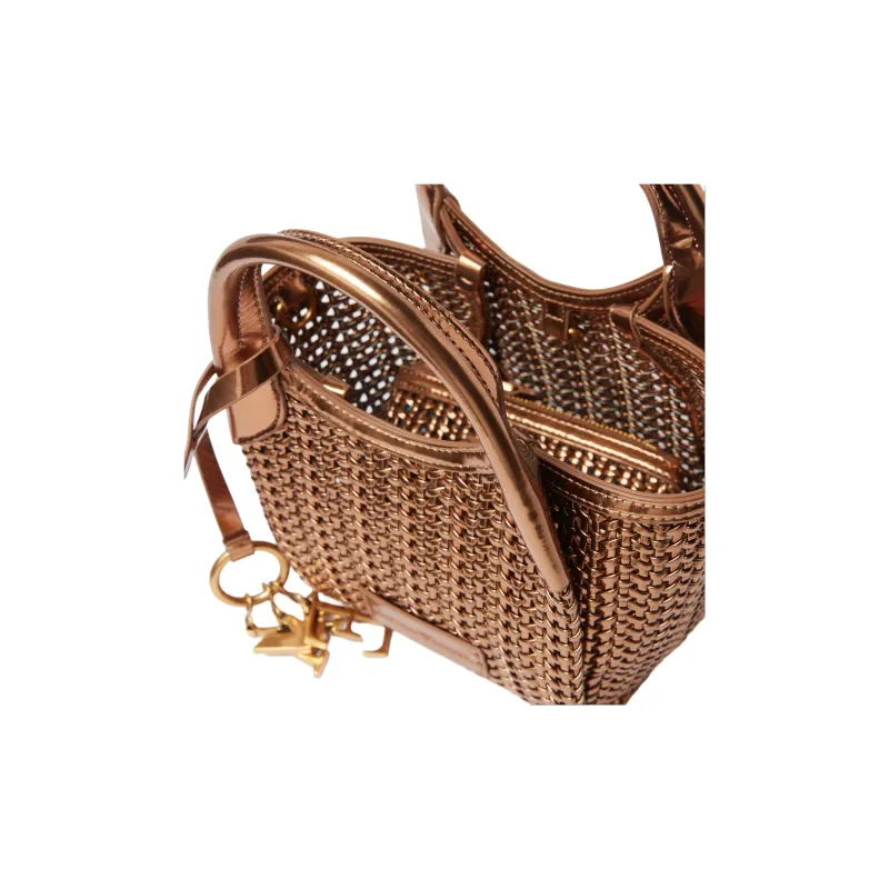 EMPORIO ARMANI Artificial Leather Tote Bag, Shopping Bag, Shoulder Bag, Crossbody Bag, Handbag Trumpets Women's Brown-4