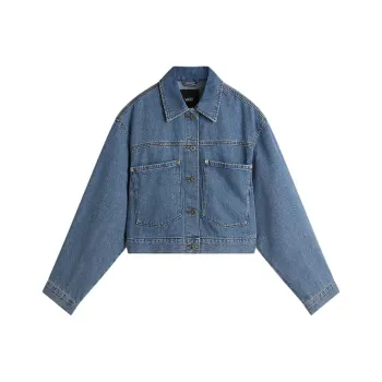 Vans Raynes Denim Crop Jackets Coats Women's Blue