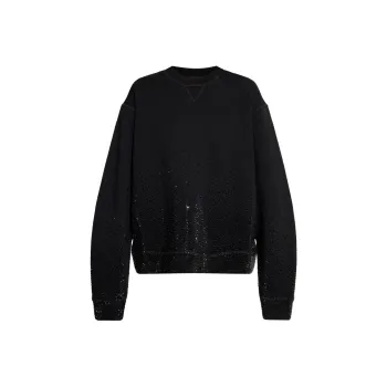 DSQUARED 2 Rhinestone Embellished Crewneck Sweatshirt