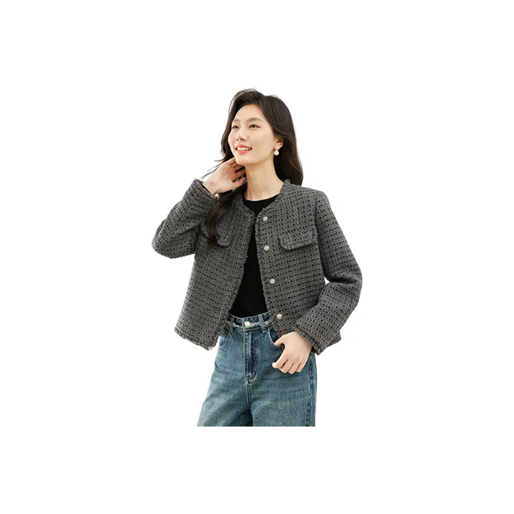 VIMLY Jackets Women's Gray-0