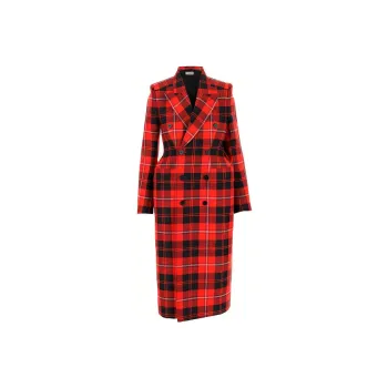 Balenciaga Hourglass Coats Women's Red