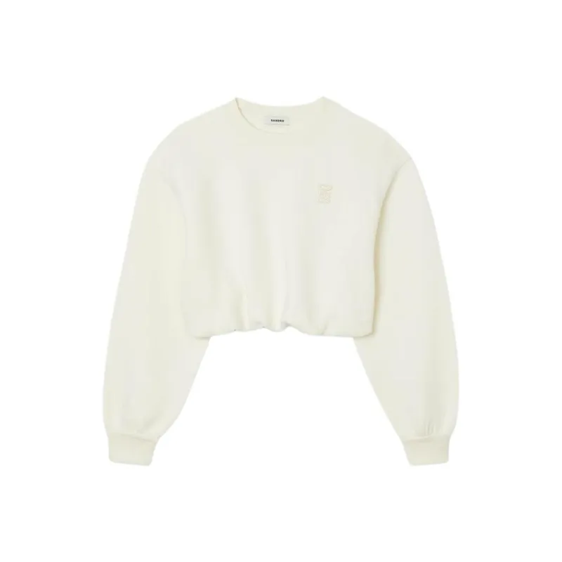 Sandro Sweatshirt Women's Beige-0