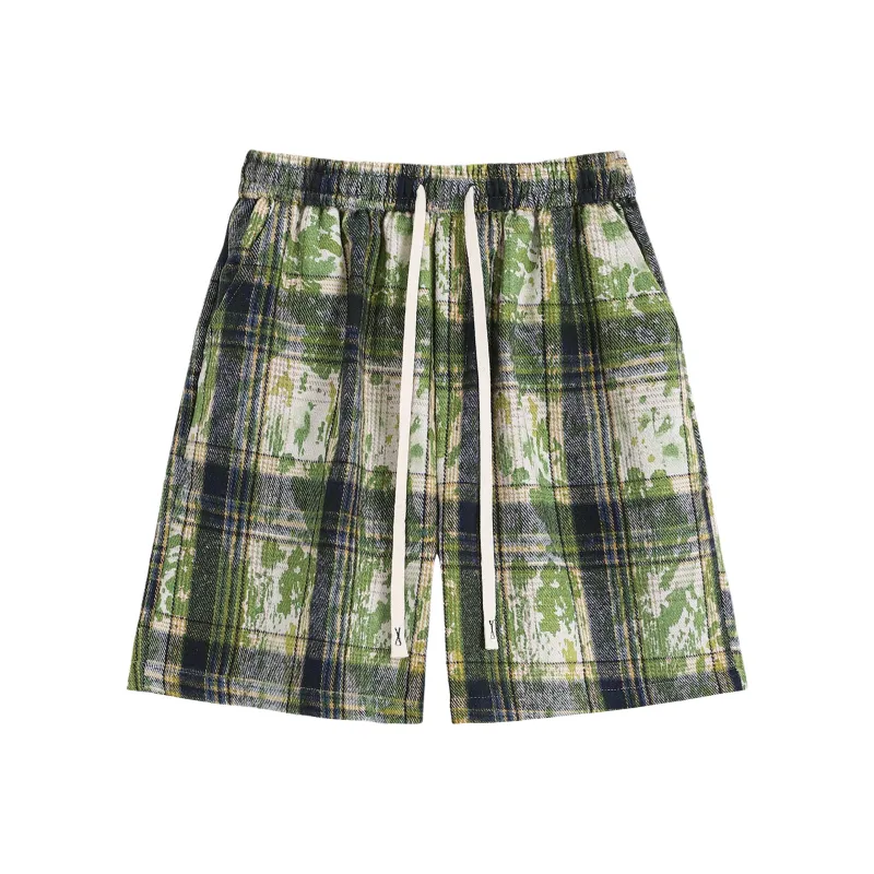 KIRHNE Casual Shorts Unisex Starclear Green-0