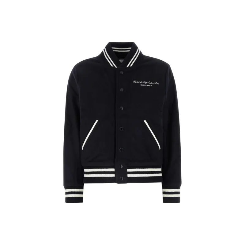 SPORTY & RICH Syracuse Varsity style Bomber Jacket-0