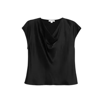 VINCE Silk Cowl neck Blouse