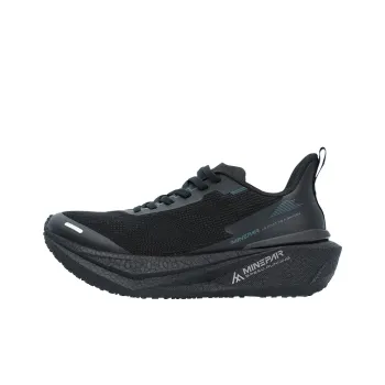 MINEPAIR Slip Resistant Abrasion Resistant Shock Absorbers Low Top Casual Running Shoes Unisex Phantom Black