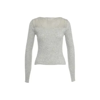PINKO Long Sleeved Ribbed Jumper