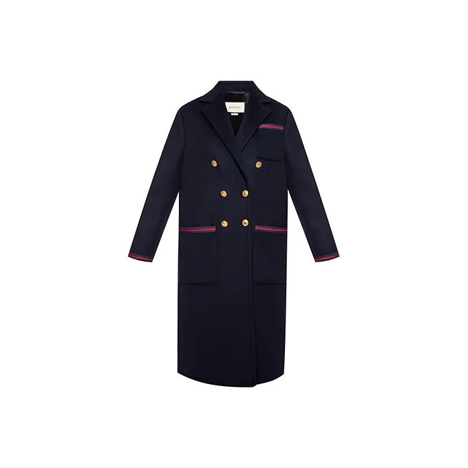 GUCCI Coats Women's Navy Blue-0