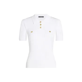 KARL LAGERFELD / Karl Lagerfeld Jeans Logo buttons Polo Top