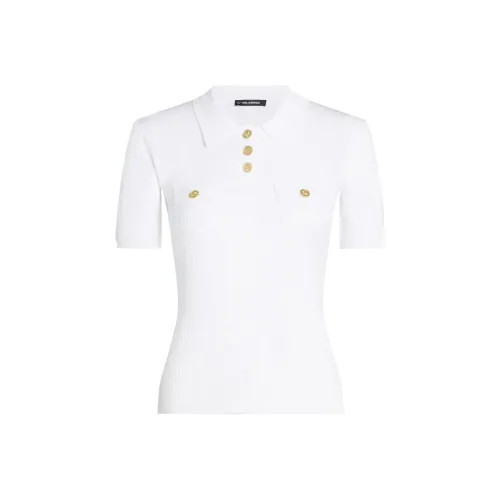 KARL LAGERFELD / Karl Lagerfeld Jeans Logo buttons Polo Top