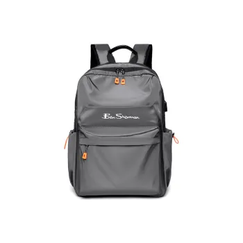 BEN SHERMAN Oxford Backpack Unisex Gray/Black