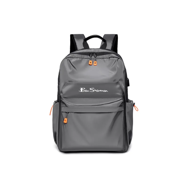 BEN SHERMAN Oxford Backpack Unisex Gray/Black-0