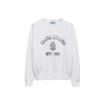 PRADA Logo Printed Crewneck Sweatshirt