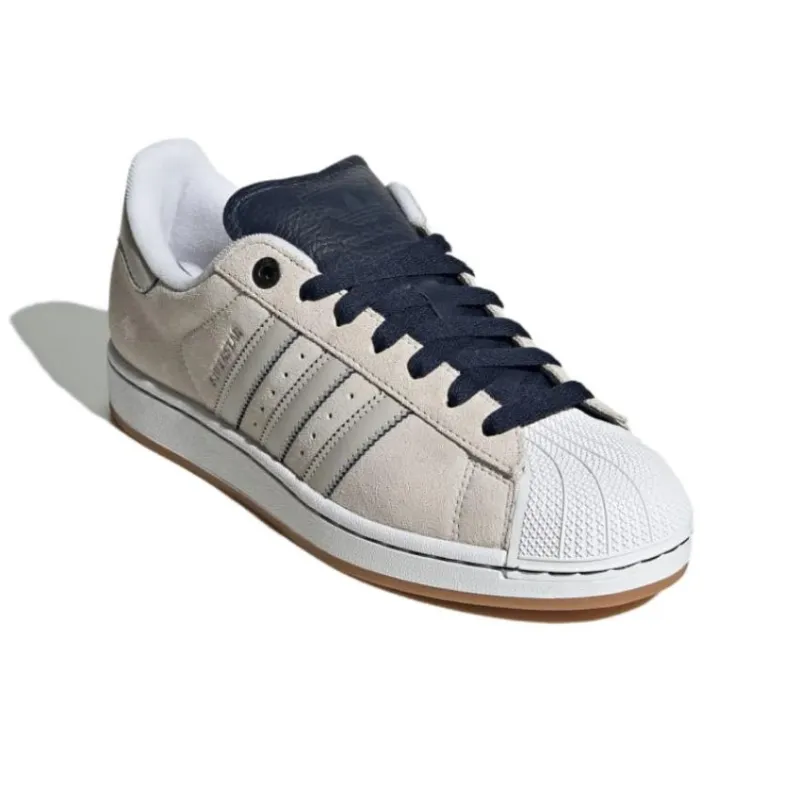 Adidas Originals Superstar 2 Anti Slip Wear Resistant Low Top Skateboard Shoes Unisex White-3