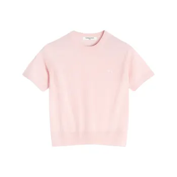 Maison Kitsune Baby Fox patch Knitted T shirt