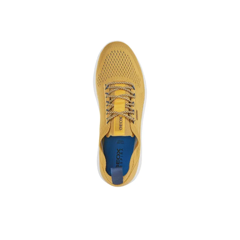 GEOX Spherica Abrasion Resistant Low Top Casual Shoes Men's Ochre Yellow-3