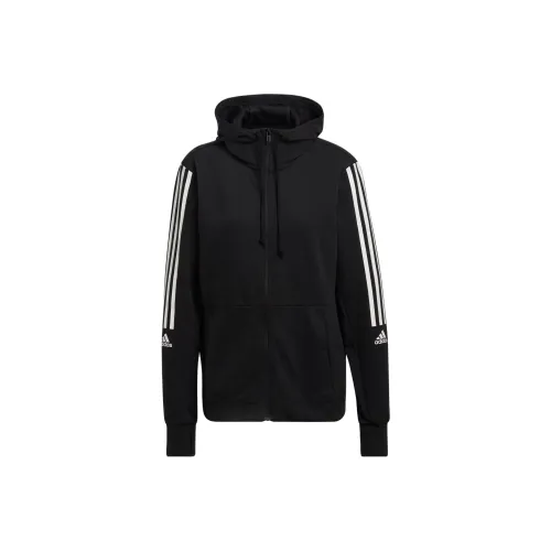 adidas rose Jackets Coats International Version Women's Black