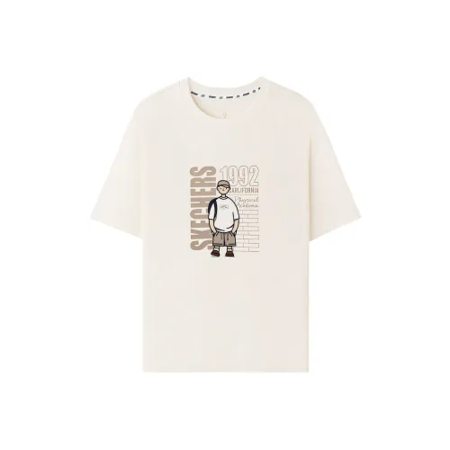 Skechers T Shirt Men's Egg White