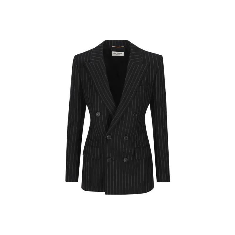 SAINT LAURENT SS22 Business Suit Coat Women's Black-0