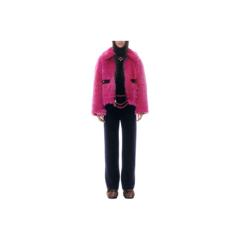 CHANEL 23N Jackets Coats Women's Purple-0