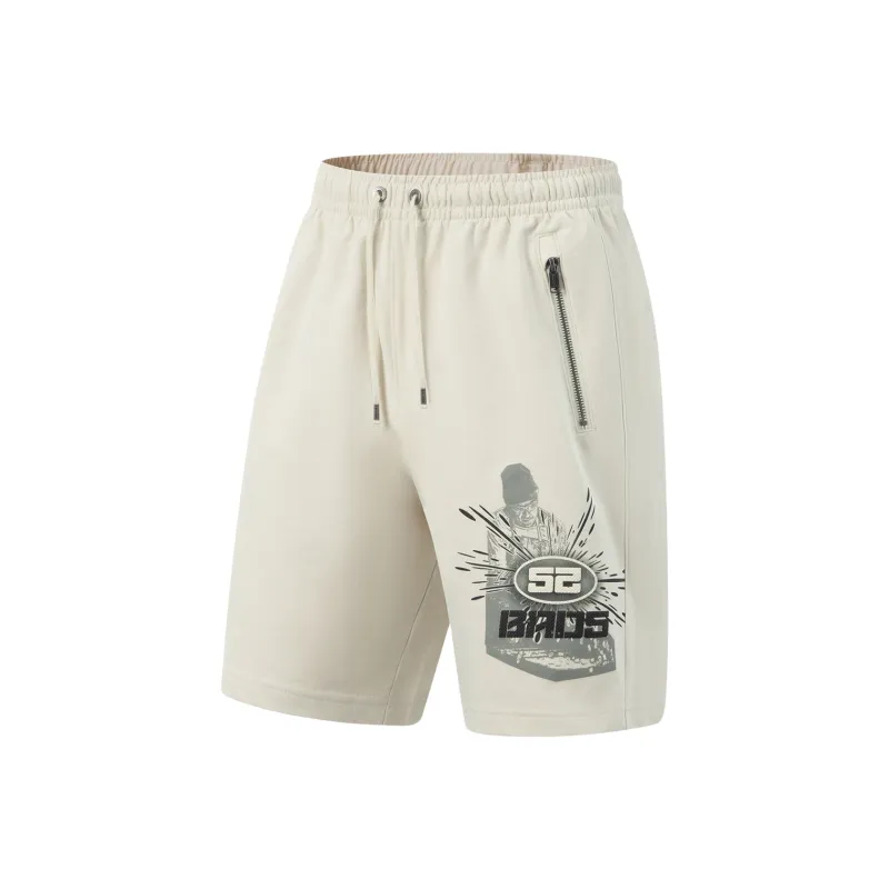 LiNing Basketball Collection Casual Shorts Men's Clam Pink Gray-0