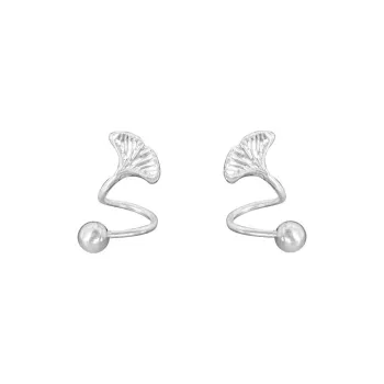AAJF S999 Fine Silver Stud Earrings Women's