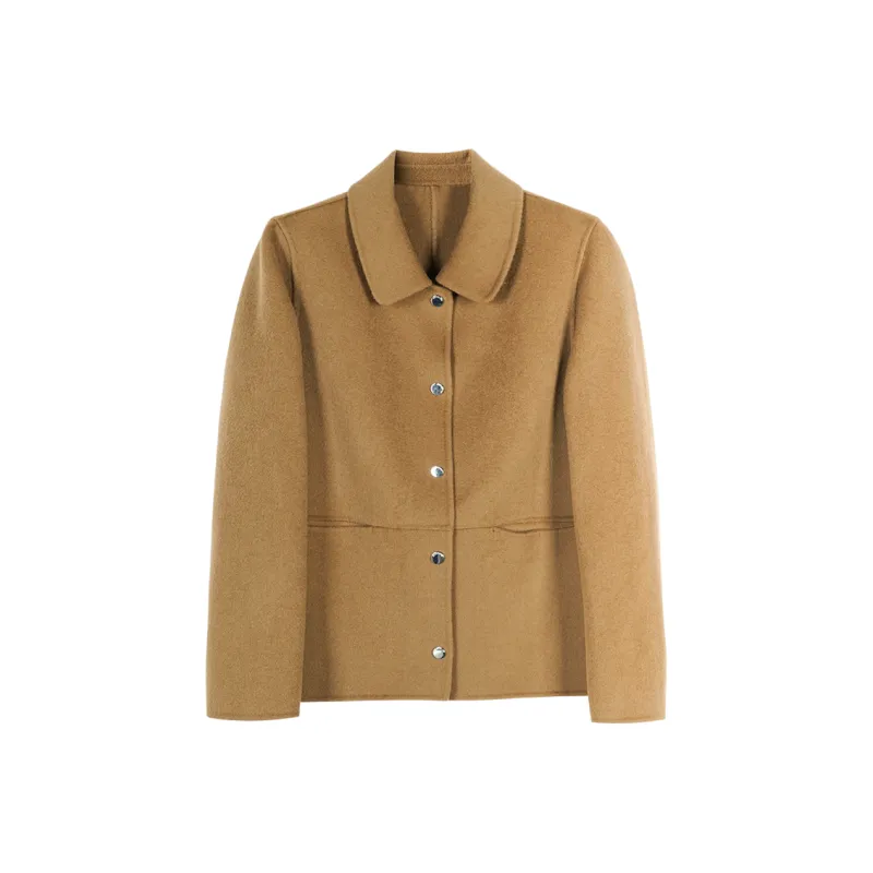 MISSSHINE Coats Women's Camel-0