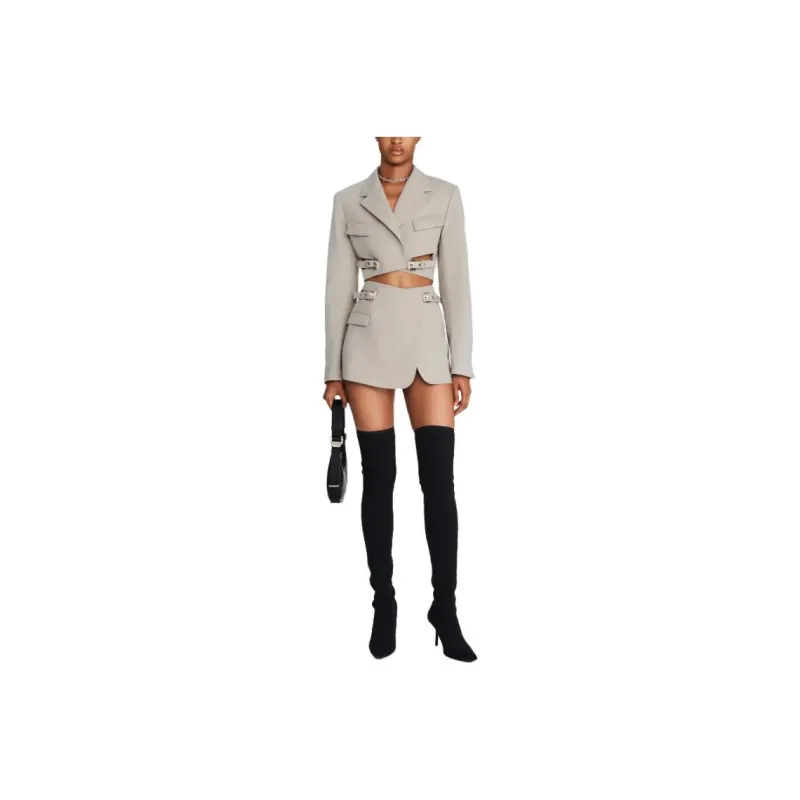 DION LEE Business Suits Women's Gray-0