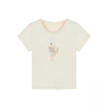 KYKW T Shirts Women's Apricot