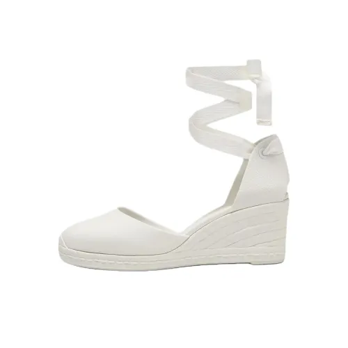 Castañer Careen Wedge Heel High Heels 7cm Women's White
