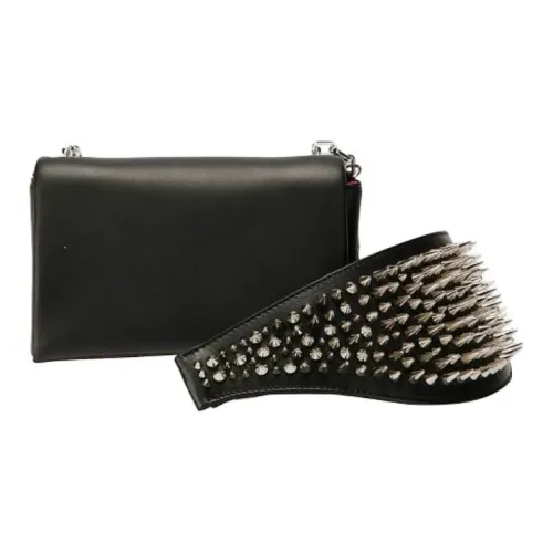 CL LUBOTING Nappa Leather Crossbody Bag Women's Black